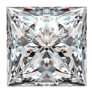 Princess Cut Clarity Enhanced Loose White Diamond